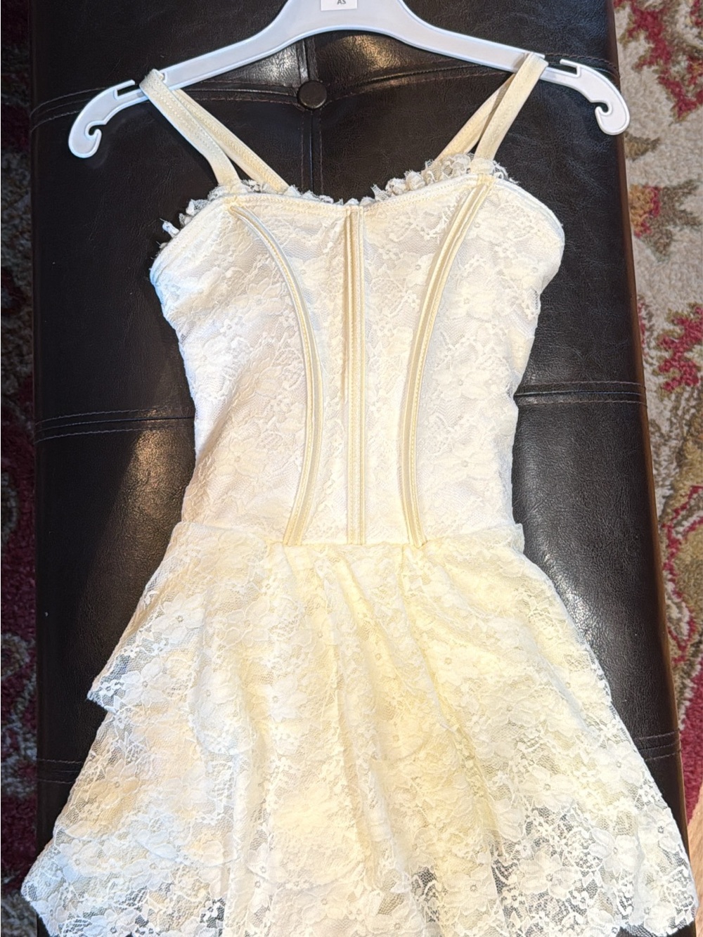 Weissman Ivory Lace Dance Costume Dress